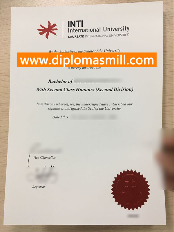 Apply fake INTI International University degree