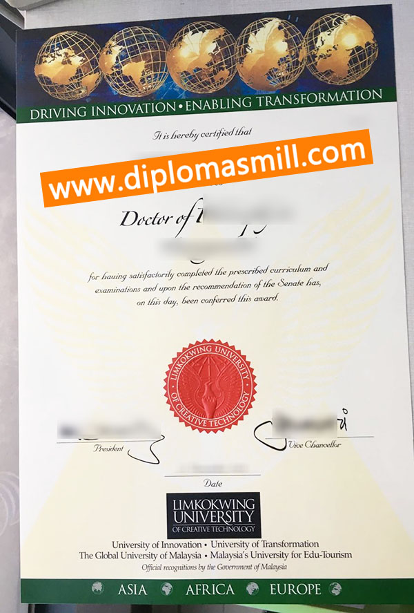 Apply Malaysia fake Limkokwing University degree