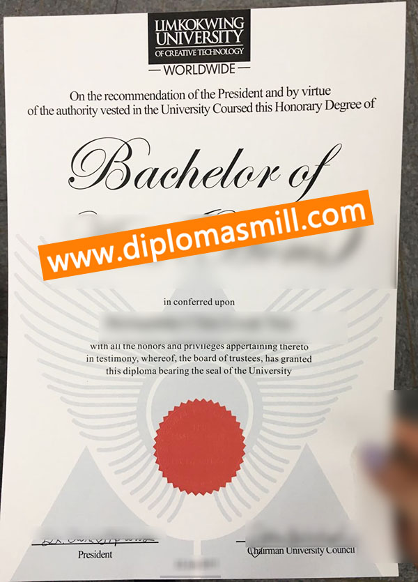 Purchase fake Limkokwing University diploma