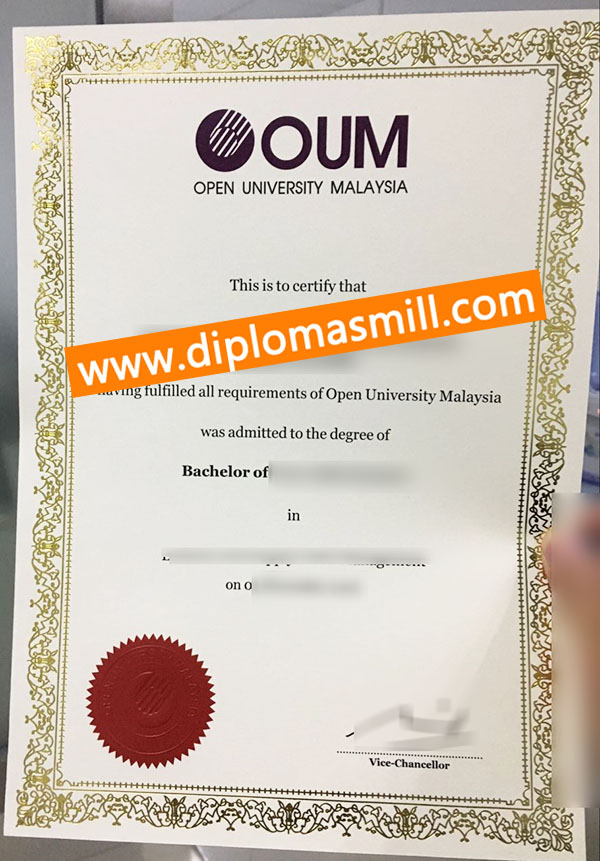 How to buy fake Open University Malaysia degree?