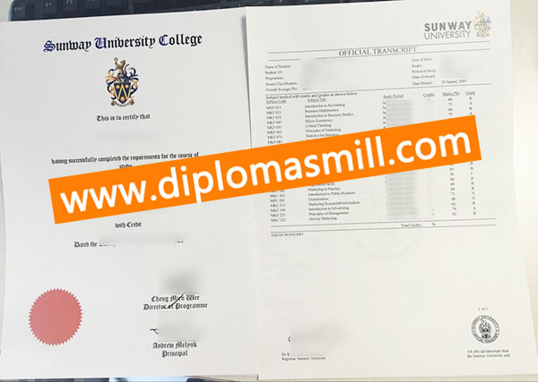 How to obtain Sunway University diploma transcript?