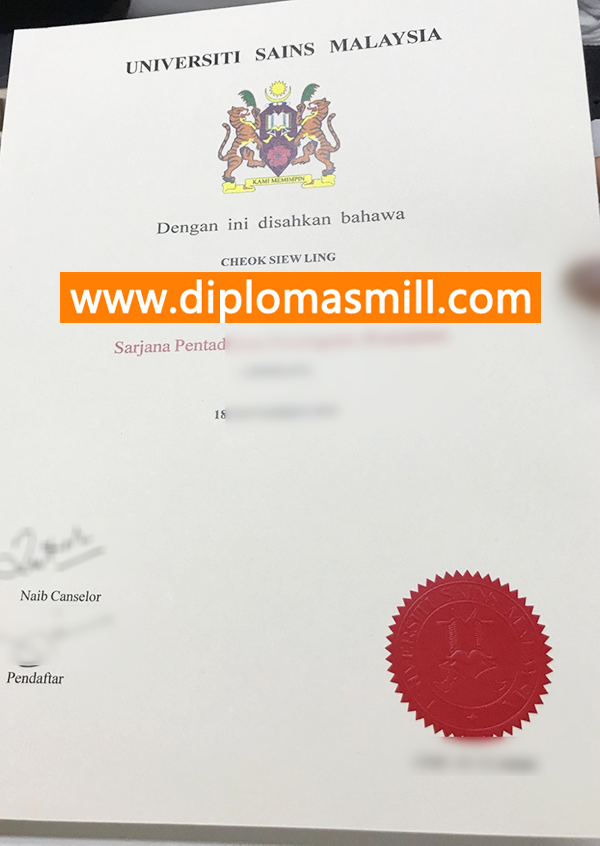 Order fake Universiti Sains Malaysia diploma