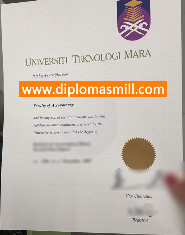 Shopping fake University Teknologi Mara degree