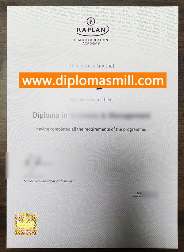 Where to buy fake Kaplan Singapore degree?