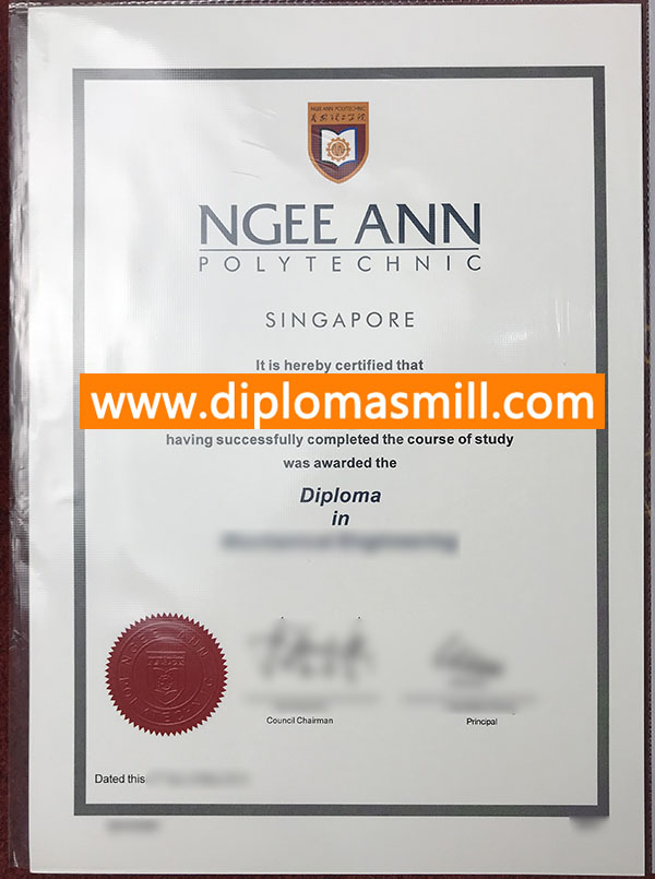 Custom fake Ngee Ann Polytechnic degree