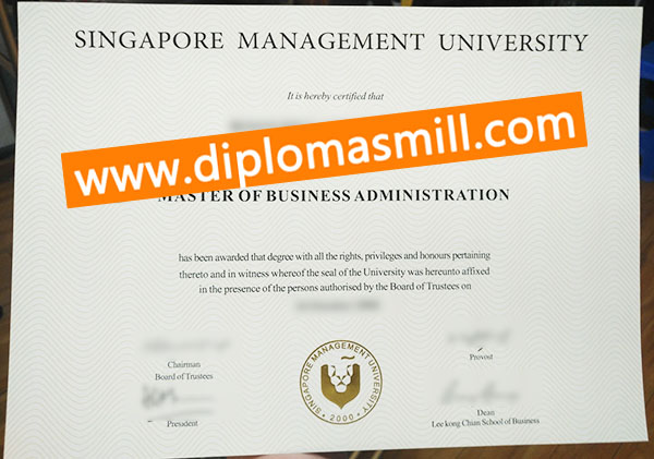 Sale fake Singapore Management University degree