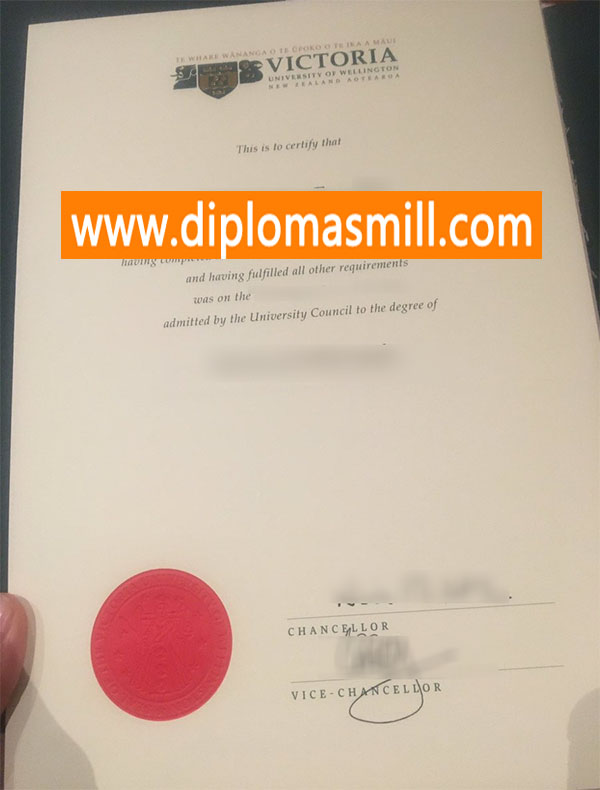 Print fake Victoria University of Wellington degree