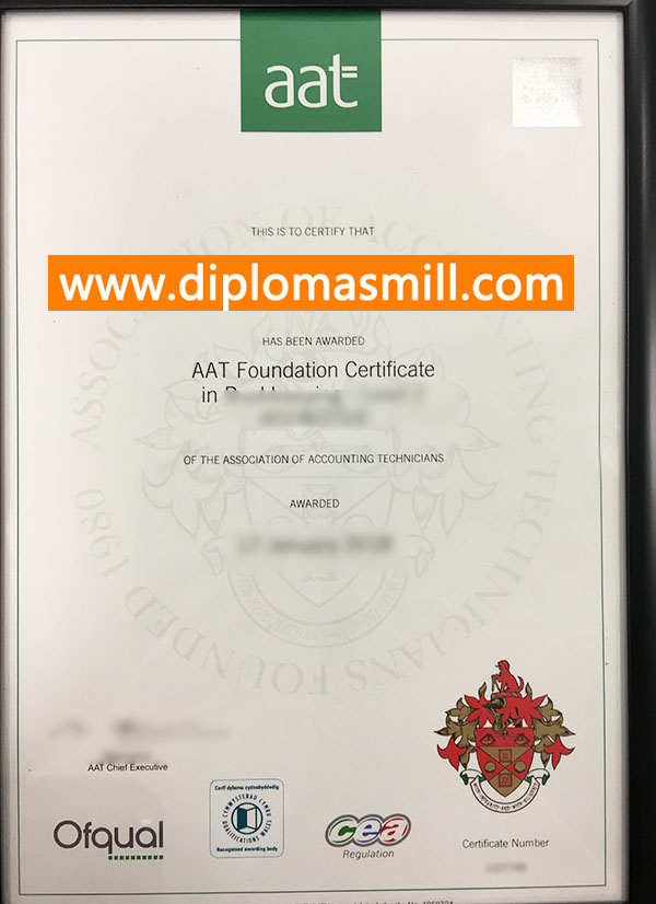 How Much buy fake AAT certificate？