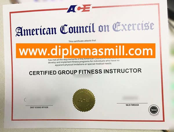 Custom replica ACE Certificate online