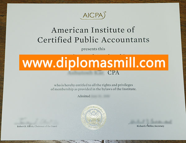 How to buy fake AICPA Certificate?