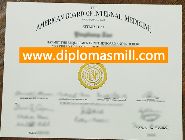 How fast buy fake ABIM Certificate?