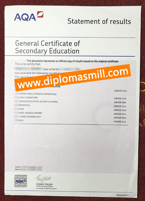 How to buy fake UK GCSE Certificate?
