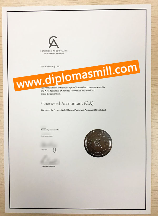 How long buy fake Chartered Accountant certificate?
