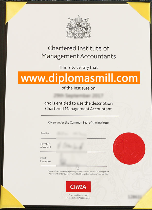 What's the process of buy fake CIMA certificate?