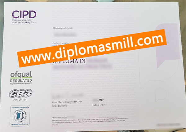 Create 2025 new CIPD fake certificate