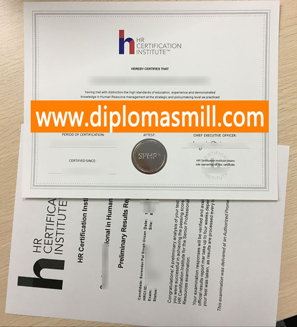 How long buy fake HR Certificate?