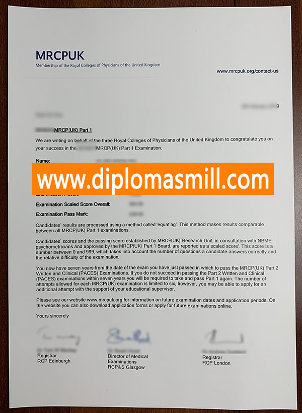 Where to buy fake MRCP transcript?