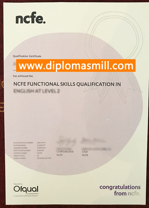 How to purchase fake NCFE Certificate?