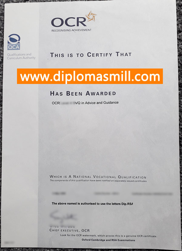 How to custom fake OCR NVQ Certificate?
