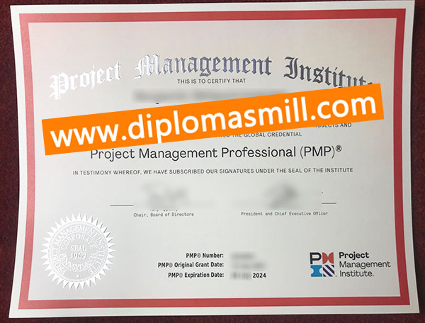 How long buy fake PMP Certificate?
