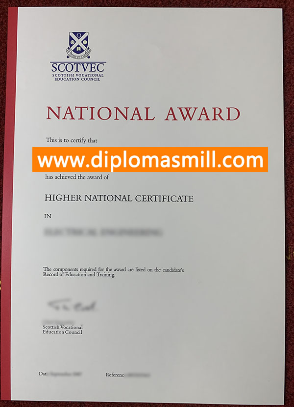 How to purchase fake Scotvec certificate?