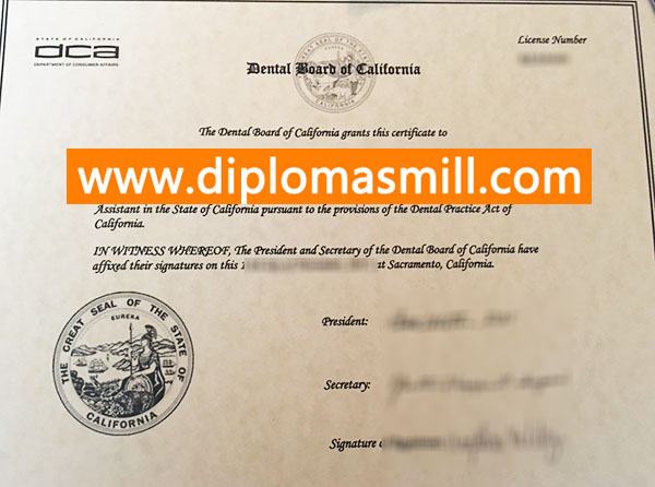 Where to buy fake RDA Certificate?