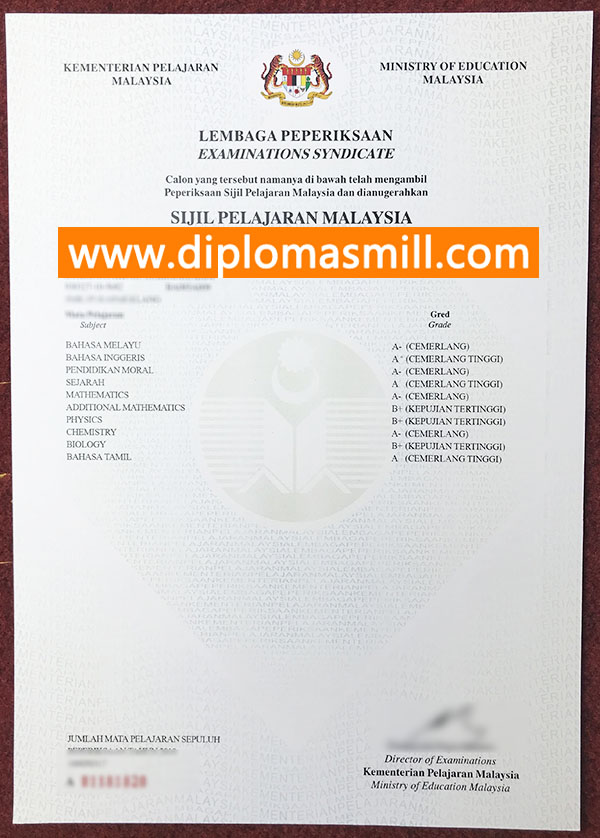 How to obtain fake SPM Certificate?