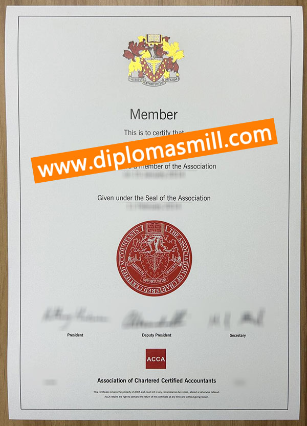 How long buy fake ACCA certificate?