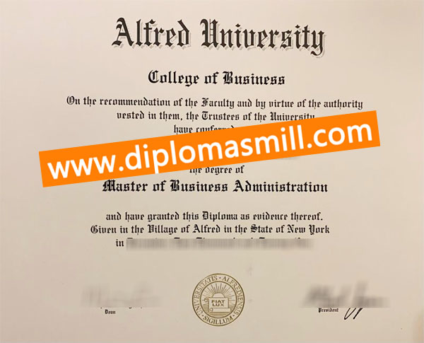 Where to buy fake Alfred University diploma?