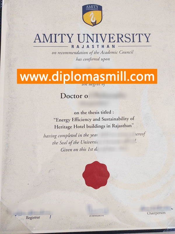 Supply quality fake Amity University degree
