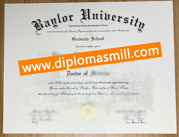 How to buy fake Baylor University certificate?