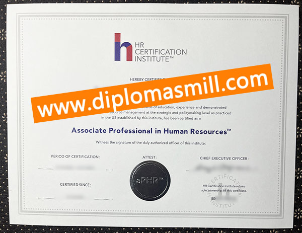 Custom 2025 new HRCI certificate online