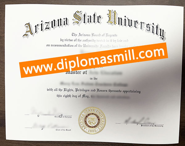 How much buy fake Arizona State University degree?