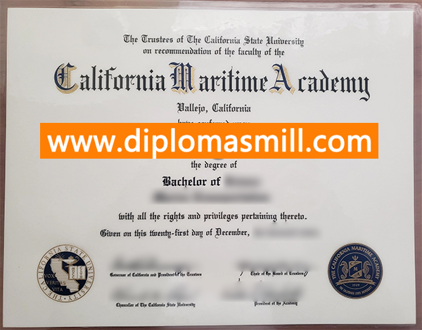 Shopping fake CSU Maritime Academy diploma