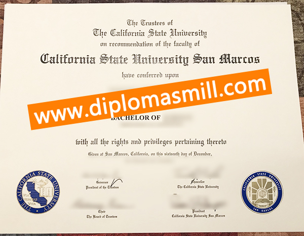 Where to order fake CSU San Marcos diploma?