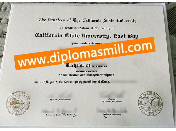 How to custom fake CSU East Bay diploma?