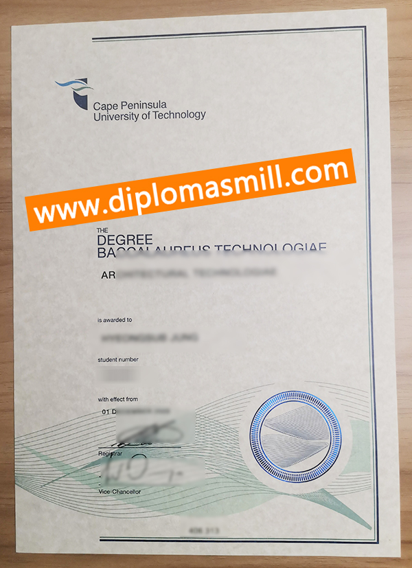 How much buy fake CPUT diploma?
