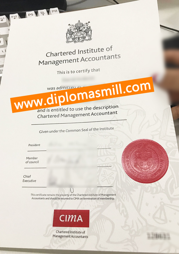 Where to buy fake CIMA certificate?