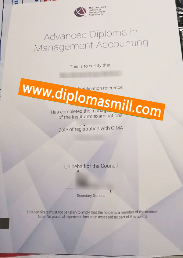 How to purchase fake CIMA diploma online?
