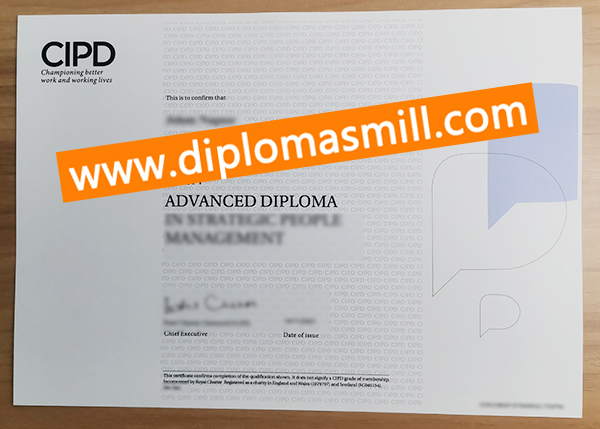 Custom 2025 new CIPD certificate