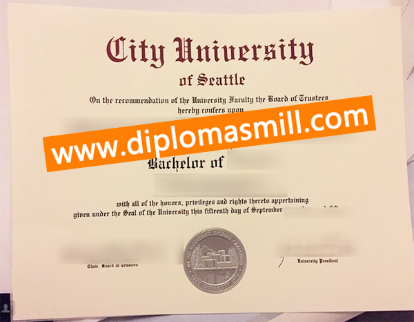Where to get fake City University of Seattle degree?