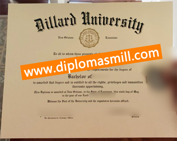 Pick up fake Dillard University diploma online
