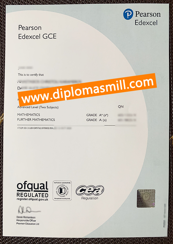 How to custom fake Edexcel GCSE certificate?