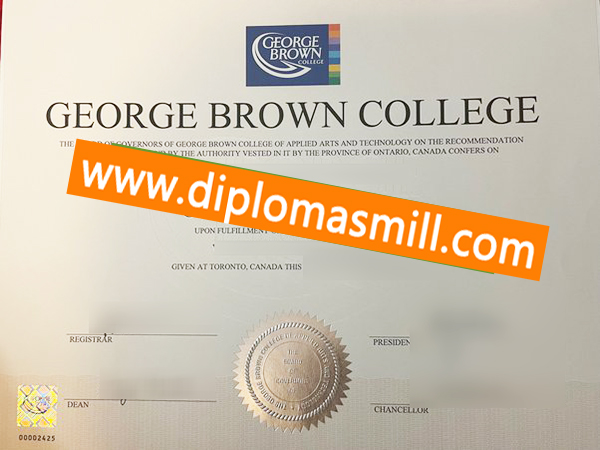 How to order fake George Brown College degree?
