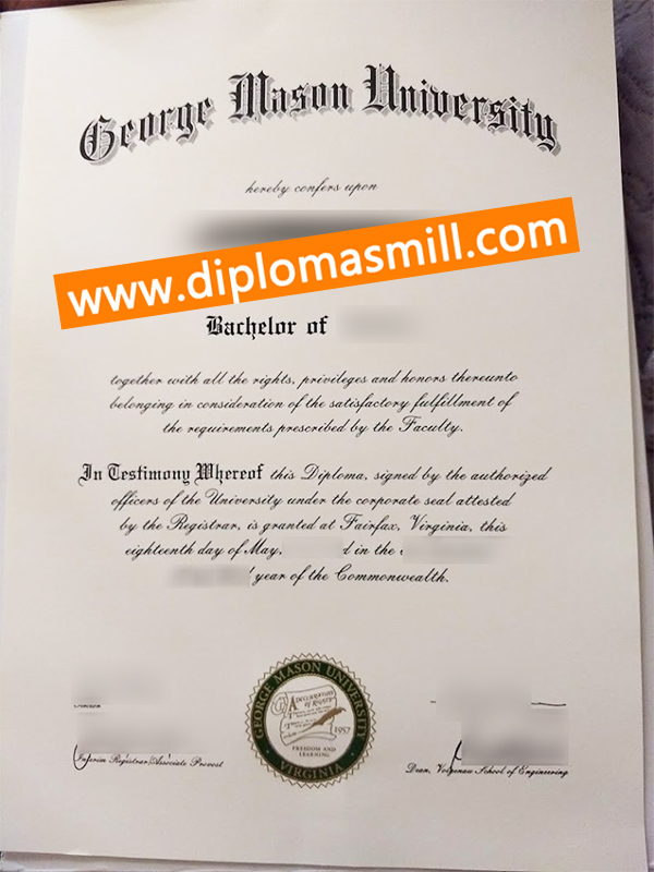 Shopping fake George Mason university degree