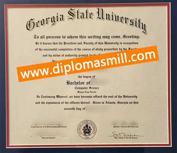 Create replica Georgia State University degree