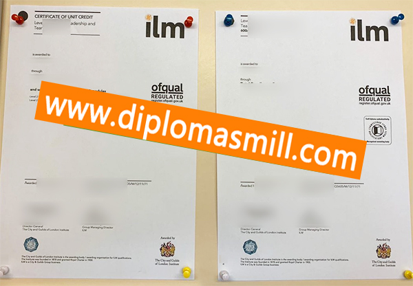 Apply uk fake ILM certificate