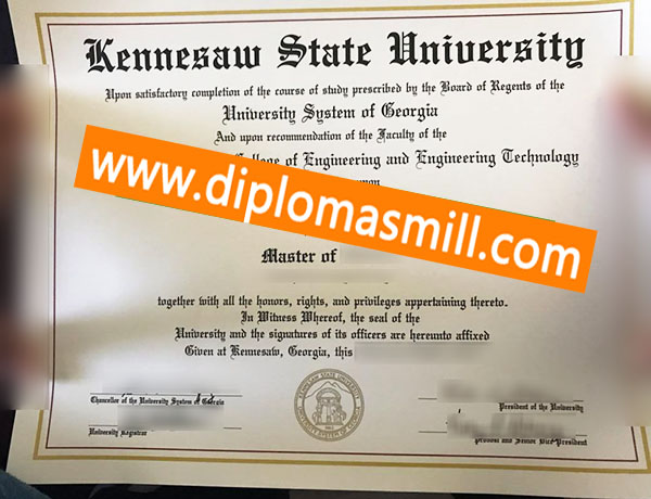 Purchase USA fake Kennesaw State University degree
