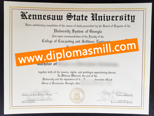 Order fake Kennesaw State University degree