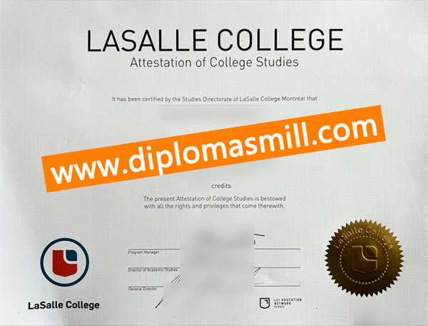 Create cheap LaSalle College diploma